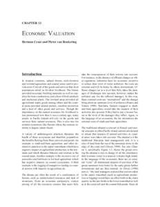 CHAPTER 12  ECONOMIC VALUATION Herman Cesar and Pieter van Beukering  Introduction