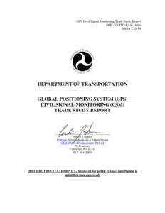 GPS Civil Signal Monitoring Trade Study