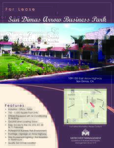 For  Lease San Dimas Arrow Business Park