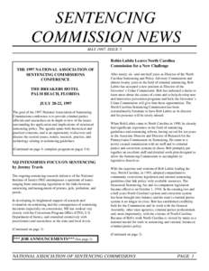 Sentencing Commission News - May 1997