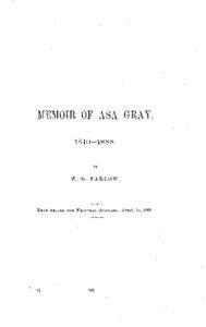 MEMOIR OF ASA GRAY[removed].