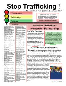 Stop Trafficking ! Awareness Anti Human Trafficking Newsletter  Advocacy