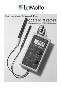 L Mott Instruction Manual For DIGITAL DISPLAY  CDS 5000