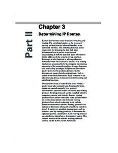 0791_fm.book Page 388 Wednesday, July 2, :13 PM  Part II Chapter 3 Determining IP Routes