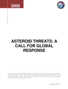 Decision program for asteroid threat mitigation