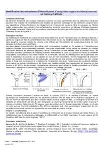 2 - Identification des mécanismes d’intensification d’un cyclone tropical en interaction avec un thalweg d’altitude