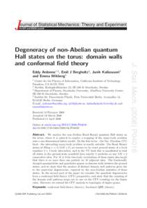 Surfaces / Torus / Fractional quantum Hall effect / Degenerate energy levels / Physics / Condensed matter physics / Quantum phases