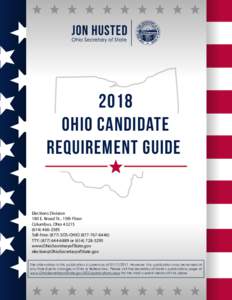 2018 ohio candidate requirement guide Elections Division 180 E. Broad St., 15th Floor