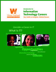 Introduction to  Information Technology Careers Your Guide to Computer -Related Careers