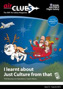 airCLUES The RAF Air Safety Magazine Our first interactive edition