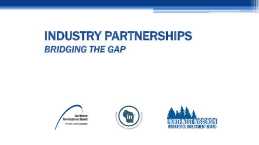 INDUSTRY PARTNERSHIPS BRIDGING THE GAP Sector Partnerships   Why