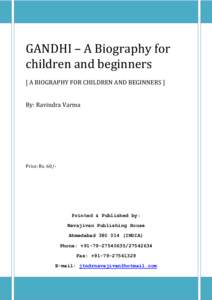Microsoft Word - GandhiBiographyforbeginners
