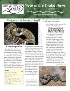 Year of the Snake News No. 4 April 2013