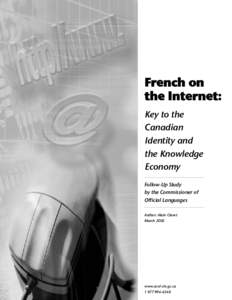 French on the Internet: Key to the Canadian Identity and the Knowledge