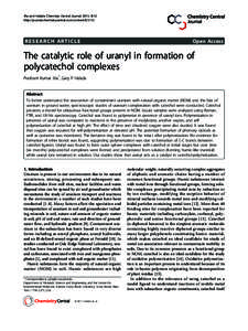 Jha and Halada Chemistry Central Journal 2011, 5:12 http://journal.chemistrycentral.com/contentRESEARCH ARTICLE  Open Access