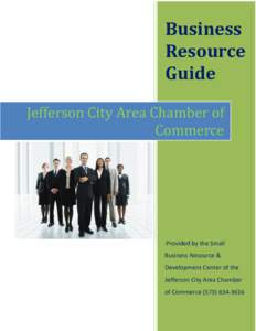Business Resource Guide Jefferson City Area Chamber of Commerce