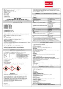 Page 1 of 5 Safety data sheet according to Regulation (EC) No, Annex II Revised on / Version:  Replaces revision of / Version:  Valid from: PDF print date: 