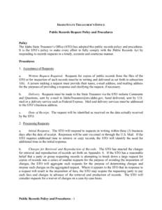 Microsoft Word - Public Records Policy and Procedures - v3.doc