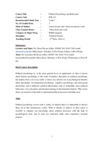 Microsoft Word - POL213[removed]Syllabus.doc