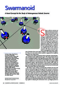 Swarmanoid A Novel Concept for the Study of Heterogeneous Robotic Swarms S  By Marco Dorigo, Dario Floreano,