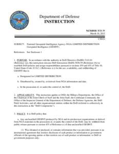 DoD Instruction[removed], March 10, 2015