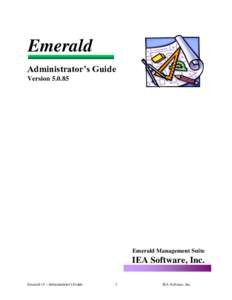 Emerald Administrator’s Guide VersionEmerald Management Suite
