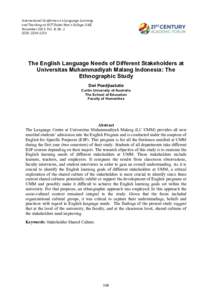 International	Conference	on	Language	Learning and	Teaching	at	HCT	Dubai	Men’s	College,	UAE,		 November	2015,	Vol.		8,	No.	1	 ISSN:	