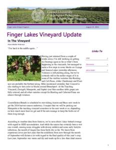 Finger Lakes Grape Program  August 27, 2014 In The Vineyard Hans Walter-Peterson