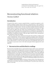 Empirical Issues in Syntax and Semantics 8 O. Bonami & P. Cabredo Hofherr (eds, pp. 97–121 http://www.cssp.cnrs.fr/eiss8  Reconstructing functional relatives