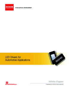 Innovations Embedded  LED Drivers for Automotive Applications  White Paper