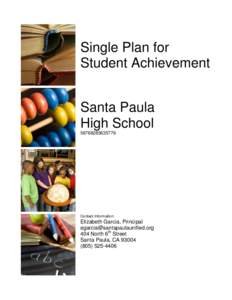 Single Plan for Student Achievement Santa Paula High School[removed]