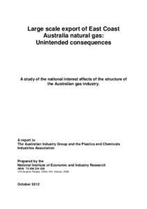 Ai Group & PACIA gas report - October 2012