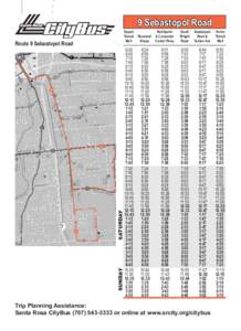 Santa Rosa  CityBus Depart		 Northpoint