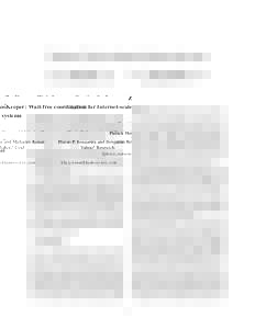 ZooKeeper: Wait-free coordination for Internet-scale systems Patrick Hunt and Mahadev Konar Yahoo! Grid Flavio P. Junqueira and Benjamin Reed Yahoo! Research