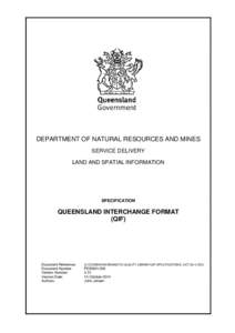 Queensland Interchange Format Specifications (QIF)