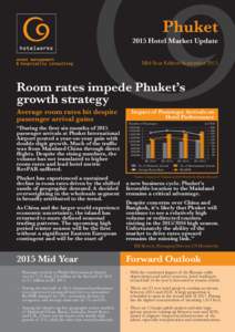 Phuket 2015 Hotel Market Update Mid-Year Edition September 2015 Room rates impede Phuket’s growth strategy