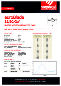 PYTHA Plot - Euroblade Brochure B1