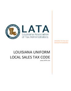 Louisiana Uniform Local Sales TAx Code