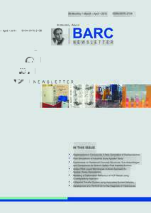 BARC NEWSLETTER  In the Forthcoming Issue 1.  Multi-Detector Environmental Radiation Monitor with