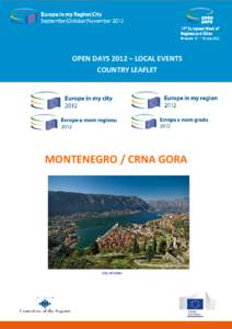 Political geography / Montenegro earthquake / Europe / Kotor / Montenegro