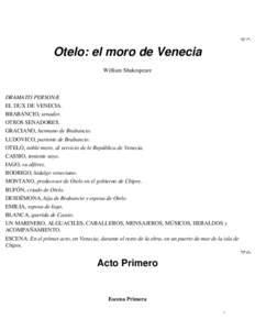 Otelo : el moro de Venecia - Biblioteca Virtual Miguel de Cervantes