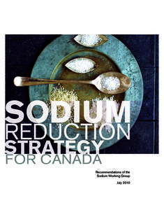 SODIUM  REDUCTION STRATEGY FOR CANADA