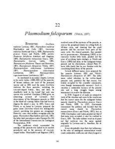 22 Plasmodium falciparum