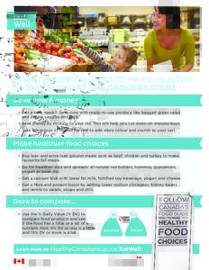 Bien SMART manger SHOPPING IDEAS TO MAKE HEALTHY EATING A SNAP AT THE GROCERY STORE