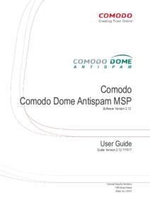 Comodo Dome Antispam MSP - User Guide