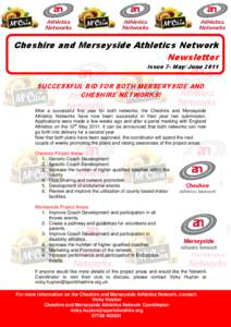 Cheshire and Merseyside Athletics Network Newsletter Issue 7- May/ June 2011