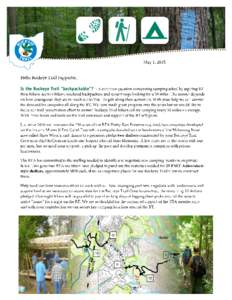 ,  Is the Buckeye Trail “backpackable”? THANK YOU FOR HAPPILY HELPING HIKERS ALONG OHIO’S BUCKEYE TRAIL!