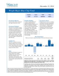 December 31, 2014  Wright Major Blue Chip Fund Inception  Assets