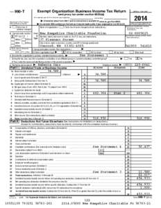 Form  Exempt Organization Business Income Tax Return 990-T