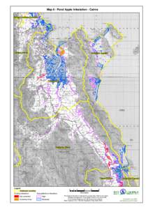 Map 6 - Pond Apple Infestation - Cairns Cairns Northern Beaches Barron River  Yarrabah Coastal